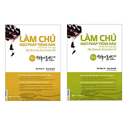 Combo 2 bộ Sách Làm Chủ Ngữ Pháp Tiếng Hàn Trung Cấp Và Cao Cấp (Học Kèm App MCBooks) (Qu
