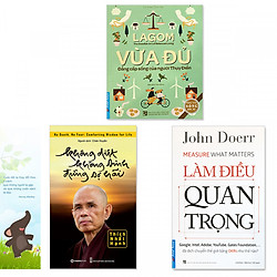 Combo 3 quyển: Lagom – Vừa Đủ – Đẳng Cấp Sống Của Người Thụy Điển + Không Diệt Không Sinh Đừng Sợ Hãi + Làm Điều Quan Trọng (Tặng kèm bookmark danh ngôn hình voi)