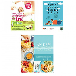 Combo thực đơn dinh dưỡng từ 0-3 tuổi +ăn dặm không phải là cuộc chiến(tặng kèm sách ngườ