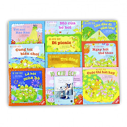 Sách Ehon – Combo 10 cuốn về 10 chú Ếch ( tặng kèm sách Người Mỹ Dạy Con Ở Độ Tuổi Mầm Non)
