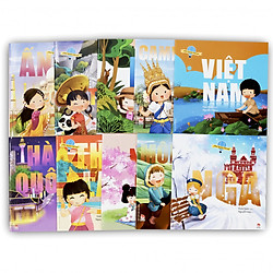 Bộ Vòng quanh thế giới #2: Châu Á – Châu Đại Dương (10 cuốn): Ấn Độ – Trung Quốc – Hàn Qu