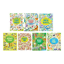 Combo Tinh Mắt Bắt Hình Tron Bộ 7 Tập Tặng Cuốn Bé Học IQ – Phát Triển Trí Tuệ Cho Bé<