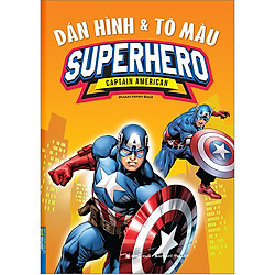 Dán Hình & Tô Màu Superhero Captain American