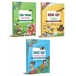 Combo 3 Cuốn Tôi Biết Bạn Biết Không – Côn Trùng + Động vật + Thực Vật – (Tặng Kèm Bookma