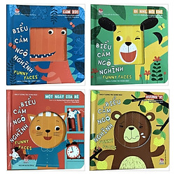 Combo Sách Tương Tác Song Ngữ – Biểu Cảm Ngộ Nghĩnh – Funny Faces (Bộ 4 Cuốn)