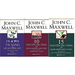 Combo Phát Triển Bản Thân Của John C.Maxwell: 1% & 99% – Tài Năng & Mồ Hôi Nước Mắt + 10