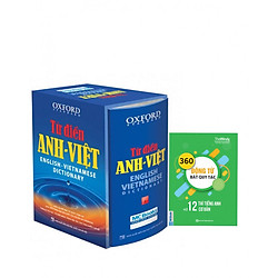 Combo Từ Điển Oxford Anh Việt 350.000 Từ (Hộp Cứng Xanh) và  360 Động Từ Bất Quy Tắc Và 1