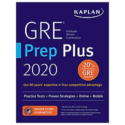 GRE Prep Plus 2020: 6 Practice Tests + Proven Strategies + Online + Video + Mobile (Kapla