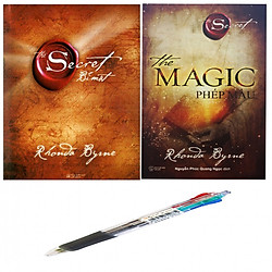 Combo Bí mật The secret +The Magic Phép màu ( Tặng kèm 1 chiếc bút bi 4 màu siêu đẹp )</s