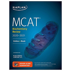 MCAT Biochemistry Review 2020-2021: Online + Book (Kaplan Test Prep)