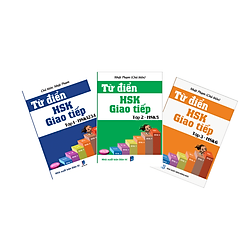 Combo Từ Điển HSK – Giao Tiếp Tập 1, 2, 3 (HSK 1-2-3-4-5-6)