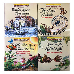Combo Những Câu Chuyện Thú Vị Giáo Dục Trẻ – Đôi bạn thân, Bữa tối trên lá sen, Ngôi nhà gỗ, ngôi nhà hoa hồng, Cô chuột bạch nhỏ đuổi theo mặt trời