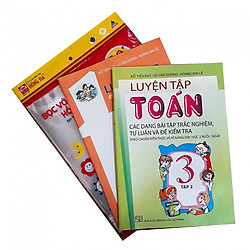 Combo Luyện tập Toán lớp 3 + tập bọc sách vở