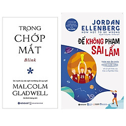 Combo Sách Tư Duy – Kỹ Năng Sống : Blink – Trong Chớp Mắt + Để Không Phạm Sai Lầm – Toán