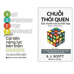 Combo Sách Tư Duy – Kỹ Năng Sống : Cải Tiến Năng Lực Bản Thân + Chuỗi Thói Quen
