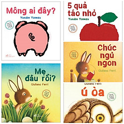 Combo Sách Lật Tương Tác Song Ngữ 0-3 Tuổi (Bộ 5 Cuốn): Mẹ Đâu Rồi? + 5 Qủa Táo Nhỏ + Môn
