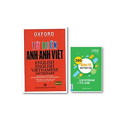 Từ Điển Oxford Anh – Anh – Việt  ( bìa đỏ cứng ) ( tặng kèm 360 động từ bất quy tắc và 12