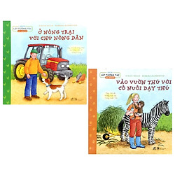 Combo Sách Lật Tương Tác (2 Tuổi): Ở Nông Trại Với Chú Nông Dân + Vào Vườn Thú Với Cô Nuô