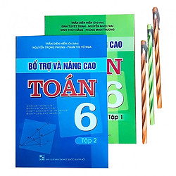 Combo Bổ trợ và nâng cao Toán lớp 6 + 3 bút nến dài