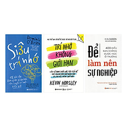Combo Hành Trang Cho Thành Công (Trí Nhớ Không Giới Hạn + Để Làm Nên Sự Nghiệp + Siêu Trí