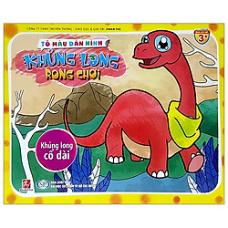 Tô Màu Dáng Hình Khủng Long Rong Chơi – Khủng Long Cổ Dài