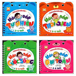 Combo Phát Triển Toàn Diện 2-6 Tuổi : Hỏi Đáp Tự Nhiên + Hỏi Đáp Tự Nhiên + Hỏi Đáp Thói