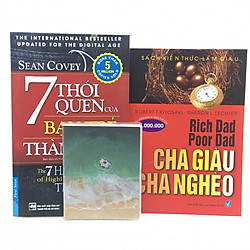 Combo cha giàu cha nghèo , 7 thói quen bạn trẻ thành đạt ( Tặng kèm sổ tay đẹp )