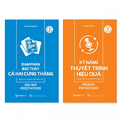 Combo 2 cuốn: Kỹ Năng Thuyết Trình Hiệu Quả, Đàm Phán Bậc Thầy Cả Hai Cùng Thắng