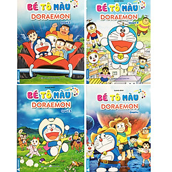 Combo 4 Cuồn Bé Tập Tô Màu Doremon