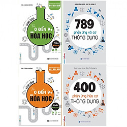 Combo Bộ 4 Cuốn Sách Hành Trình Từ 0 Đến 9 – Môn Hóa Học Phần Vô Cơ,Hữu Cơ Và 2 Cuốn Phản
