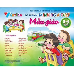 Bộ tranh minh họa thơ mẫu giáo 3-4 tuổi – Theo chủ đề (Tranh đế lật chữ A)