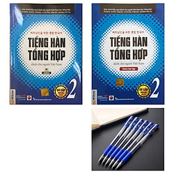 Tiếng Hàn tổng hợp sơ cấp tập 2 kèm sách bài tập(bản 1 màu) tặng bút bi nước