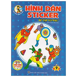 Hình Dán Sticker – Bé Tập Tô Màu – Quyển 9