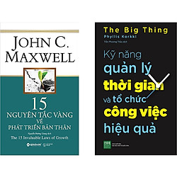 Combo 2 Cuốn Sách:  15 Nguyên Tắc Vàng Về Phát Triển Bản Thân + Kỹ Năng Quản Lý Thời Gian