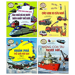 Bộ Sách Bộ Sưu Tập Phương Tiện Giao Thông Kì Thú Và Nhiều Đề Can Hấp Dẫn: Khám Phá Máy Ba