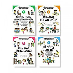 Bộ 04 Cuốn Cẩm Nang Sinh Hoạt Bằng Tranh Cho Bé (Tái bản 2019) – Tặng kèm sổ tay