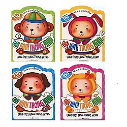 Dán Hình Thông Minh (Dành Cho Các Bé Từ 3 Đến 6 Tuổi) Tron Bộ 4 Cuốn
