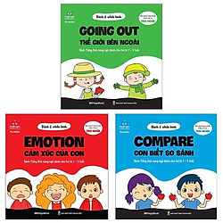 Combo Black & White Book: Compare – Con Biết So Sánh + Emotion – Cảm Xúc Của Con + Going