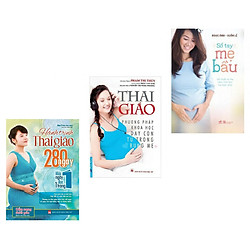 Combo hành trình thai giáo 280 ngày +sổ tay mẹ bầu +thai giáo phương pháp khoa học dạy co