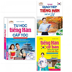 Combo Sách Học Tiếng Hàn: Tự Học Tiếng Hàn Cấp Tốc + Tự Học Giao Tiếp Tiếng Hàn Thế Kỷ 21