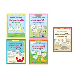 Combo 5 cuốn sách dành cho bé: Họa sĩ tí hon – Learn to draw…(Các Loài Khủng Long+ Vương