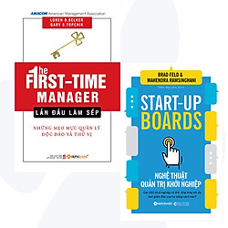 Combo 2 Cuốn Lần Đầu Làm Sếp + Nghệ Thuật Quản Trị Khởi Nghiệp