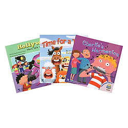 Readers For i-Learn Smart Start Level 5: Charlie’s Harmonica, Time For A Trim, Hollywood Here We Come!