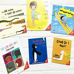 Sách bộ Ehon 6 cuốn – Bé 0-3 tuổi – Có dài không có tuyệt vời không + Mặc được rồi + Cầu