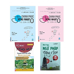 Trọn Bộ Chinh phục Tiếng Nhật Từ Con Số 0 Tập 1+2 + Tự Học Tiếng Nhật Dành Cho Người Mới