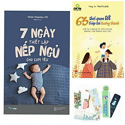Combo 7 ngày thiết lập nếp ngủ cho con yêu +63 thói quen tốt giúp trẻ trường thành (bản đ