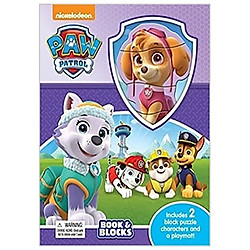 Nick Paw Patrol Girls Book & Blocks