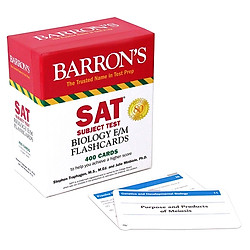 SAT Subject Test Biology E/M Flashcards