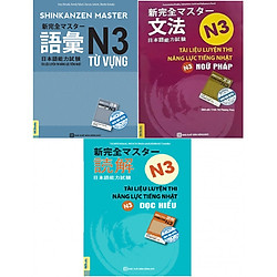 Combo Bộ 3 Cuốn Tài Luyện Thi Năng Lực Tiếng Nhật N3 (Từ Vựng + Ngữ Pháp + Đọc Hiểu) (Học