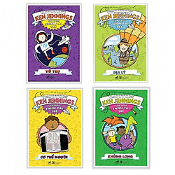 Combo Cẩm Nang Thiên Tài Trẻ: Khủng Long + Địa Lí + Vũ Trụ + Cơ Thể Người (Trọn Bộ 4 Cuốn